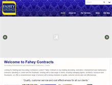 Tablet Screenshot of faheycontracts.com